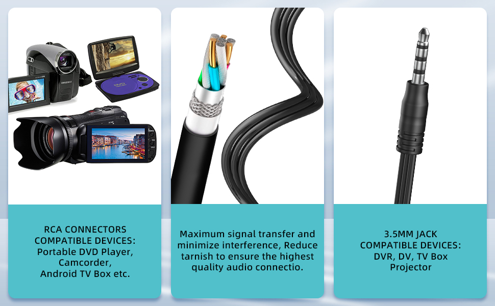 Aves3.5mmケーブル Amazon.com: Digipartspower 5FT Cable A/V Audio/Video AV Cord