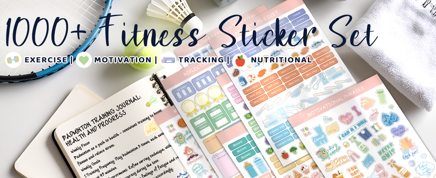 健康规划贴纸大版