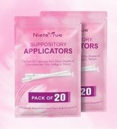 Nieteyrue (20 Packs) Disposable Vaginial Applicators Individually Wrapped Hygienic