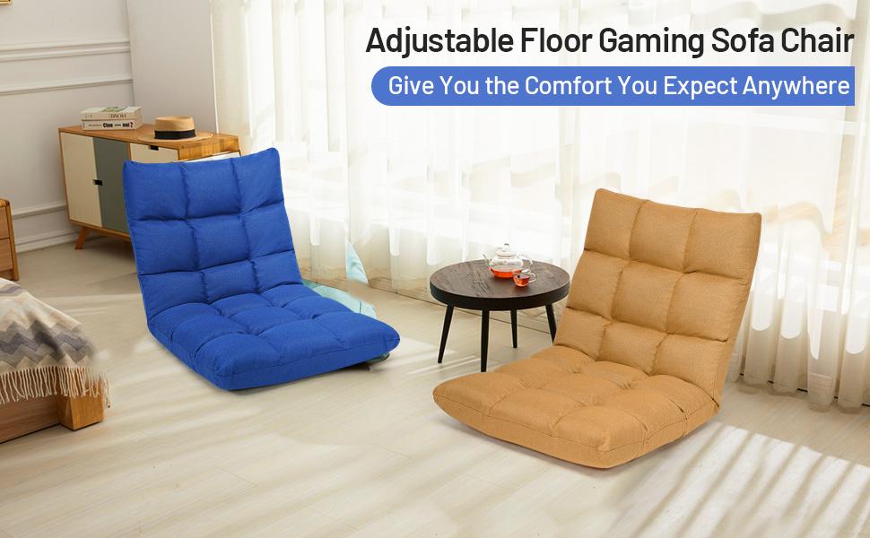Giantex Floor Sofa Chair Video Gaming Chair with 14