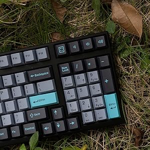 Amazon.com: mintcaps Black Grey Blue Keycaps Set 173 Keys
