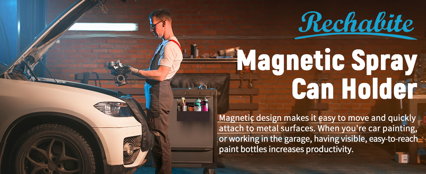 magnetic spray can holder