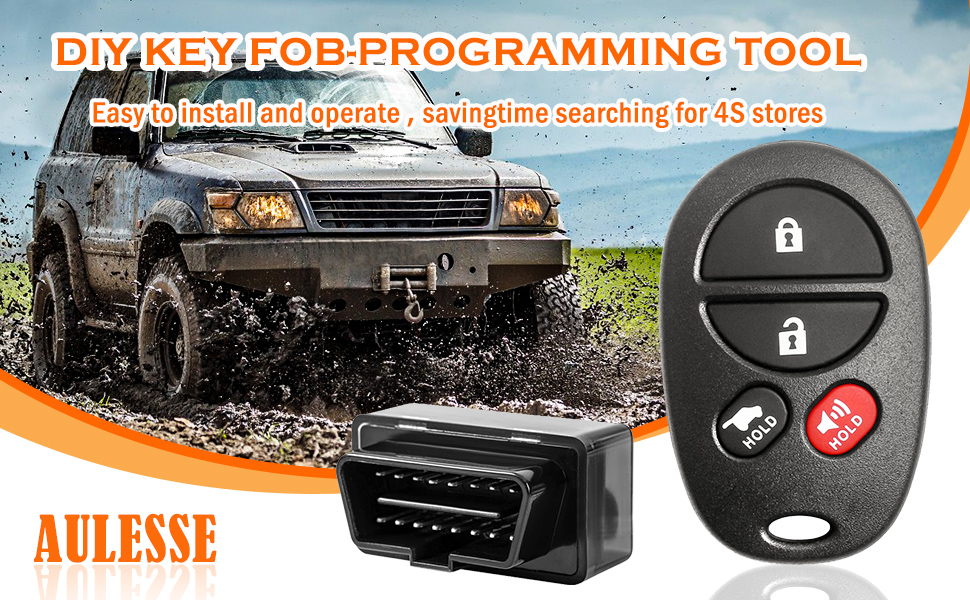 Simple Key Programmer & Key Fob 4 Button for Toyota