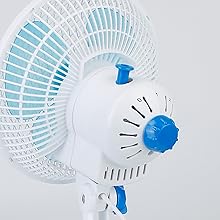 Clip On Fan 2 Speeds Desk Fan Quiet Clamp Fan Adjustable Tilt Auto Shaking