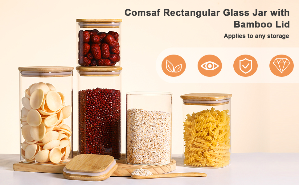Glass Food Storage Jars