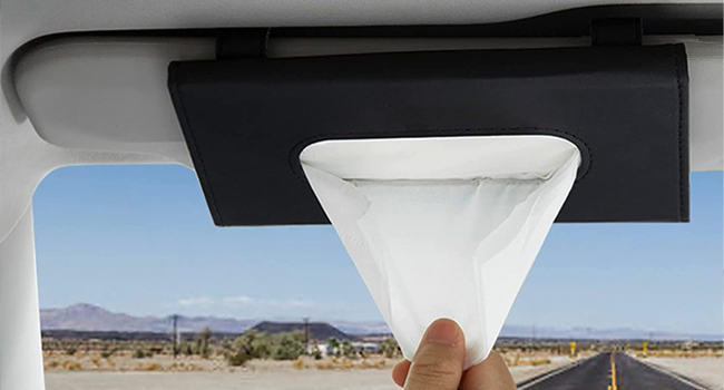 SPN-RECPP Car Tissue Holder, Sun Visor Tissue Holder