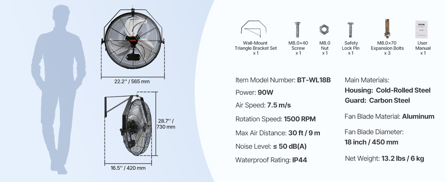 Wall Mount Fan
