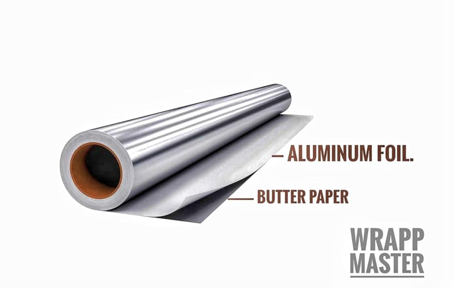 WrappMaster Aluminium Foil + Butter Paper Alu Butter Paper Foil 1