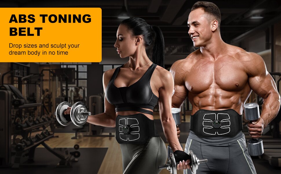 Review Abs Stimulator - Ems Muscle Stimulator, Portable Abdominal 7 Muscle Exerciser