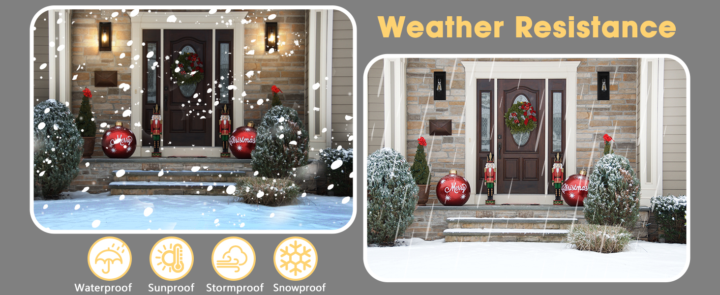 Porch Wall Lights Outdoor, Waterproof Lanterns with Frame and Clear Glass Shade