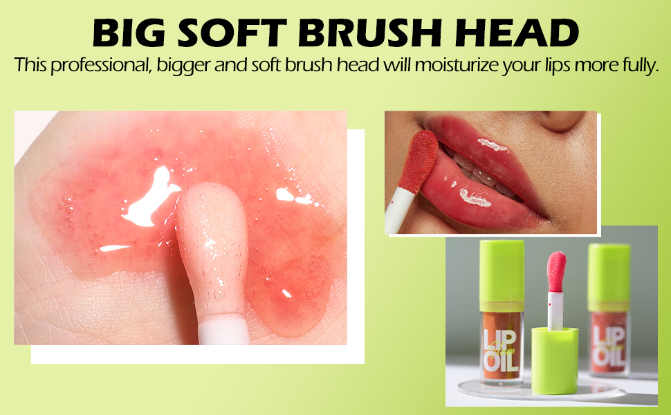 Shiny Big Brush Head Lip Oil