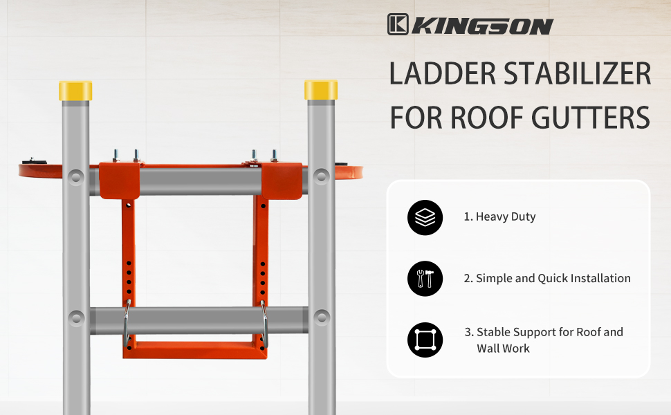 Kingson Ladder Stabilizer, Wing Span/Wall Ladder Standoff, Extension