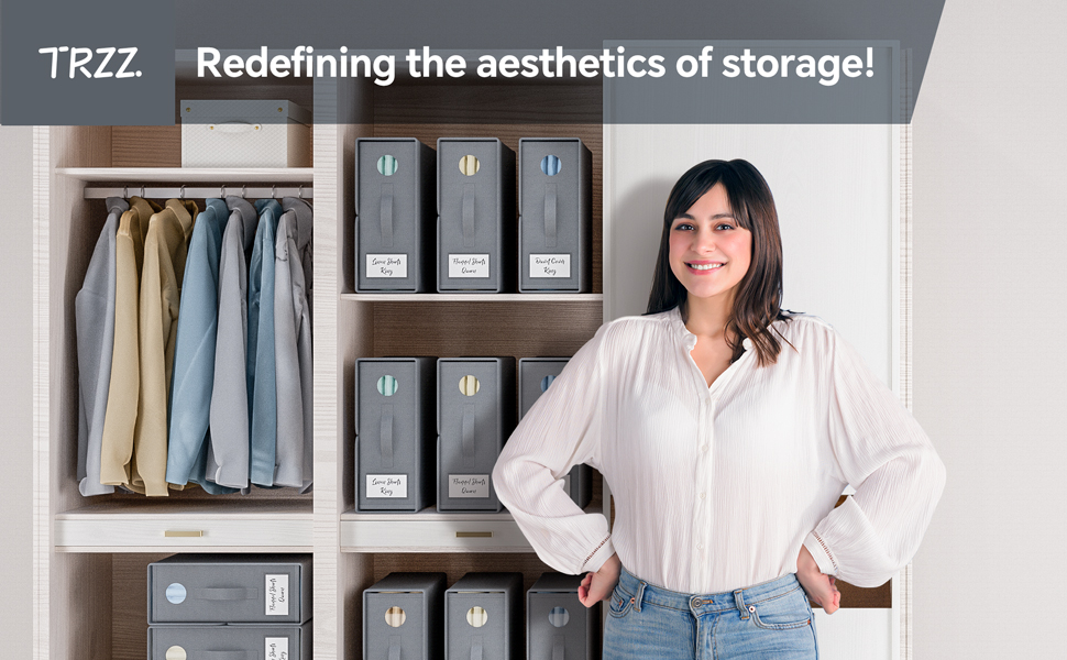 TRZZ Sheet Organizer Storage, Bed Sheet Organizer