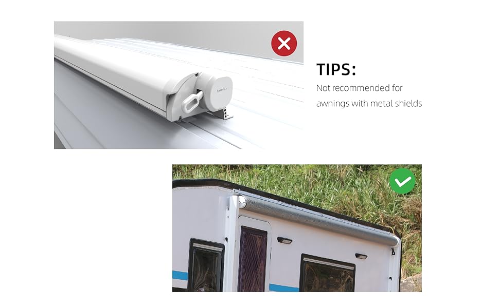 Awnlux RV Awning Support RV Awning Center Support Roller