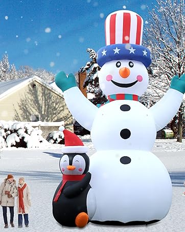 Amazon.com: 26FT Giant Inflatable Snowman Large Christmas