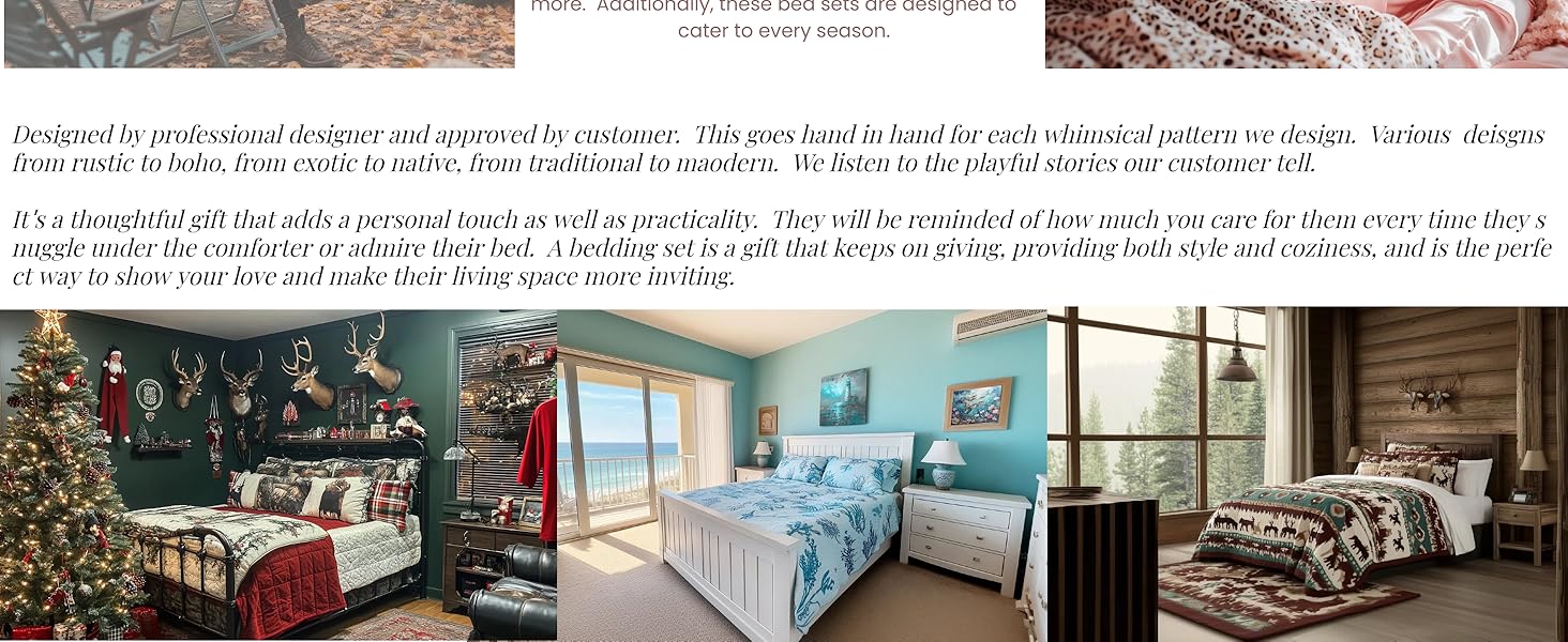 Feelyou Full Dog Comforter Set 7 Pcs German Shepherd