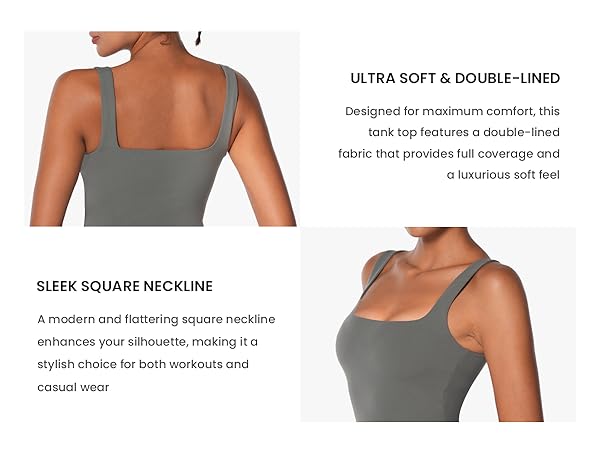 Amazon.com: Sunzel Women's Double Lined Tank Top, Sleeveless