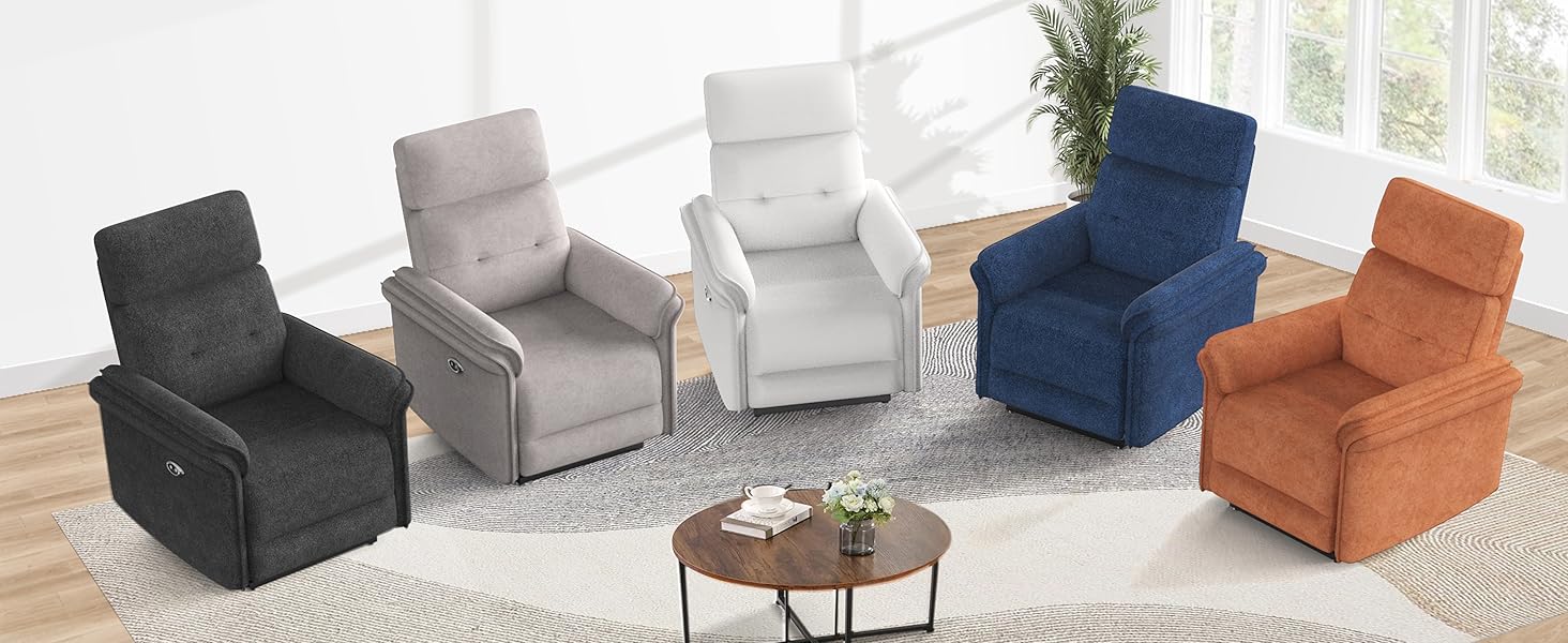 Susalt Power Recliner Chair with Adjustable Backrest