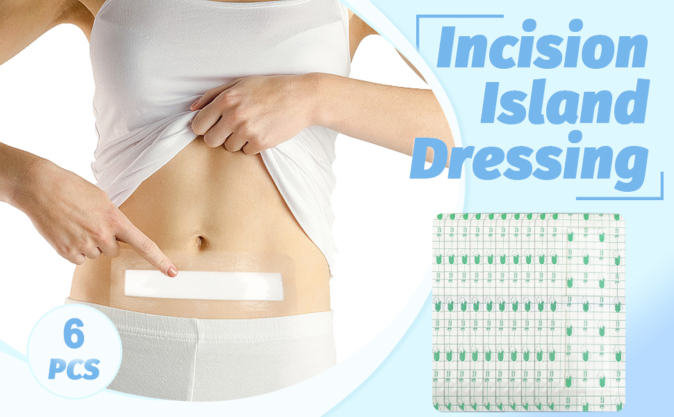 Incision Island Dressing,Section Adhesive Island Wound Dressings Pads