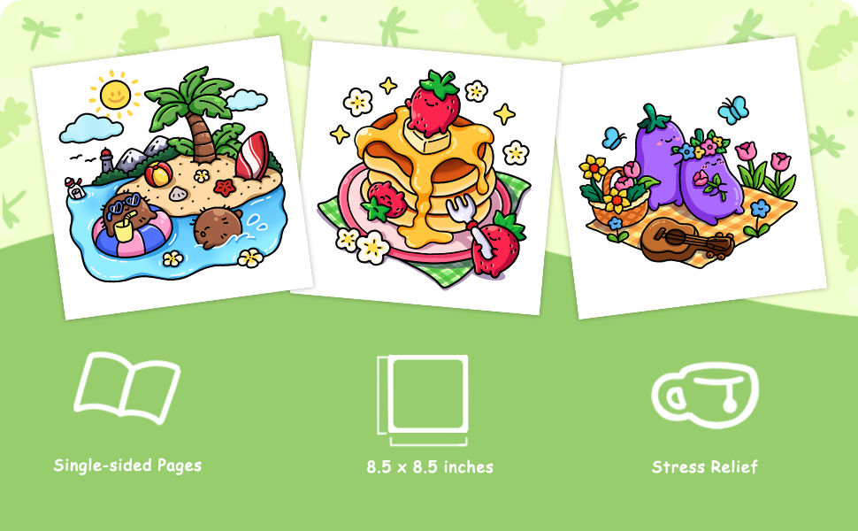 bold and easy coloring book, cute coloring books for adults, kawaii coloring books