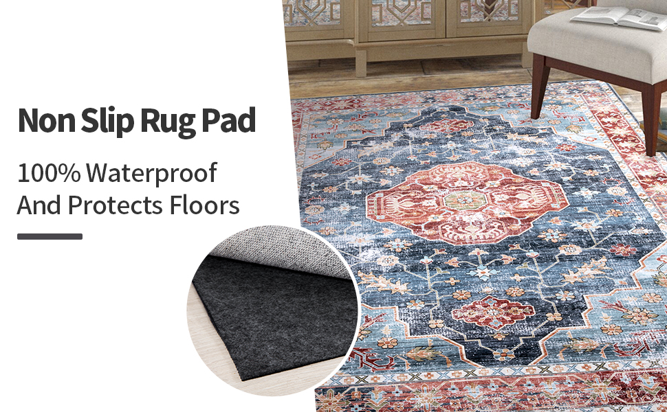 HOMBYS 100% Waterproof Non-Slip Rug Pad 8x10 for Oversized Area Rug
| Non Skid Carpet Pads for All Floors and Finish 5ea948af E19d 4212 80b9 57a3c49de95a. CR0,0,970,600 PT0 SX970 V1
