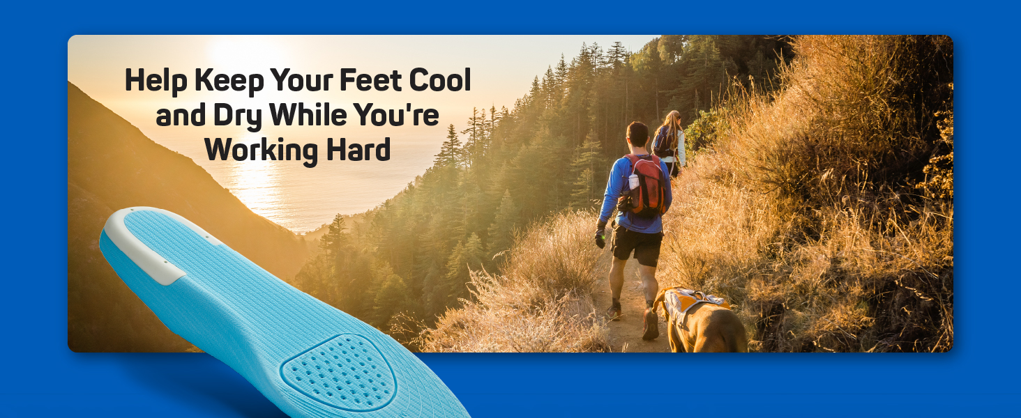Help keep feet cool and dry while working hard