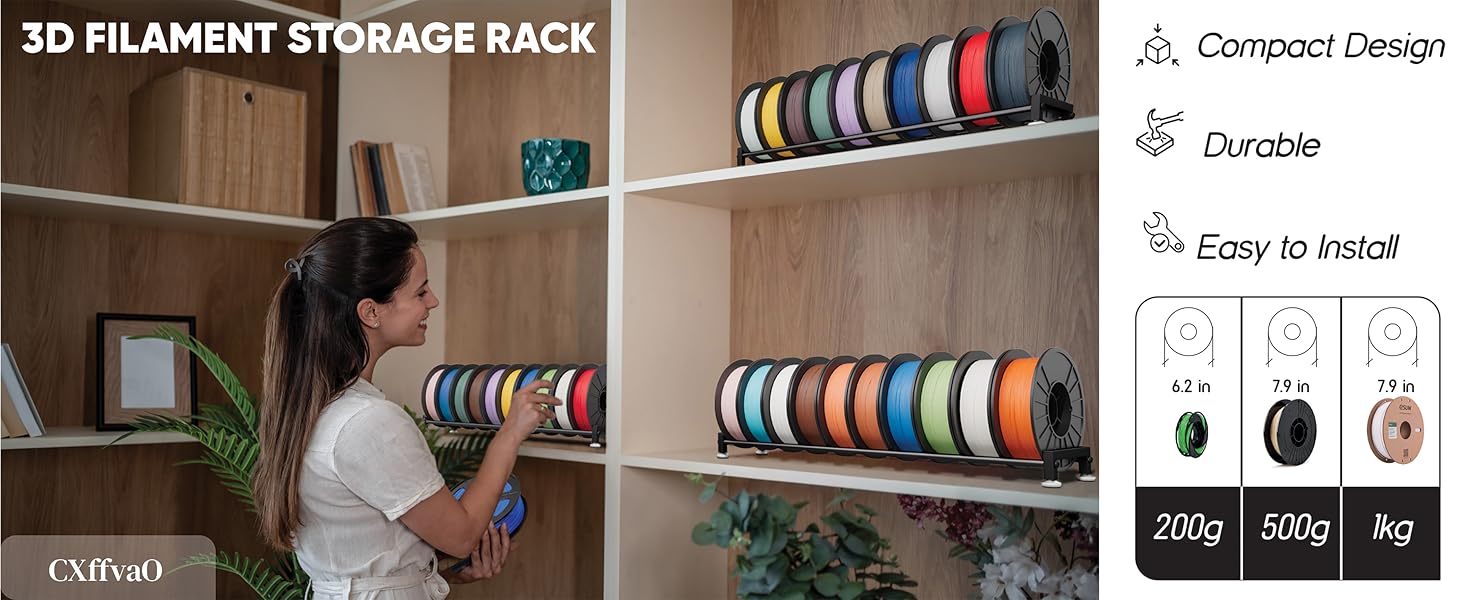 3D FILAMENT STORAGE RACK