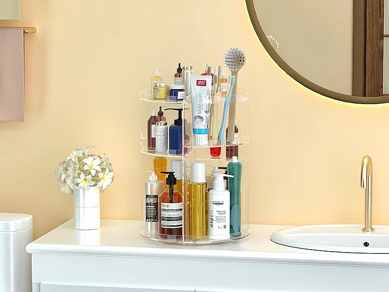 HEMTROY Clear Makeup Organizer 360 rotating, Adjustable