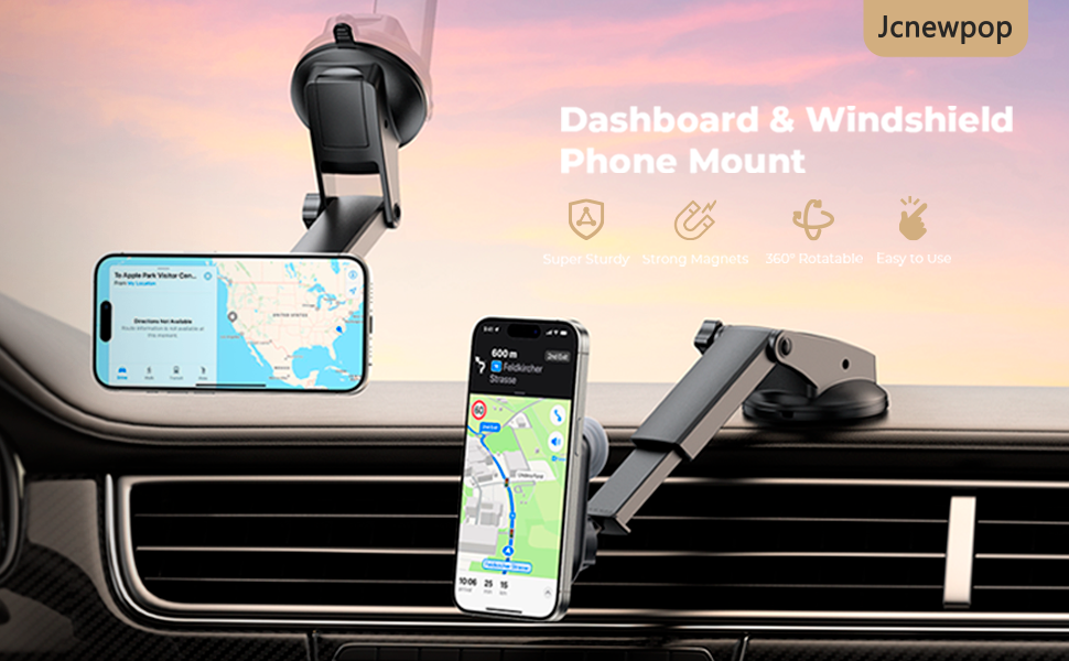 Jcnewpop Universal Socket Dashboard Car Mount Works with