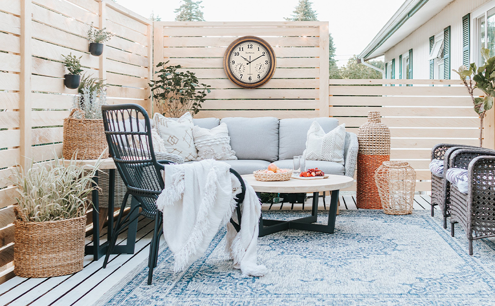 SkyNature Outdoor Clocks Waterproof, Large Outdoor Clock