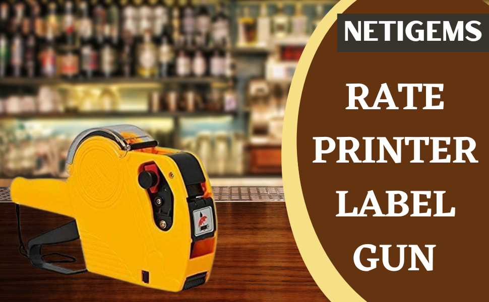 NETIGEMS Price Labeller MX5500 Rate Printer Label Gun 8 Digits 1pc