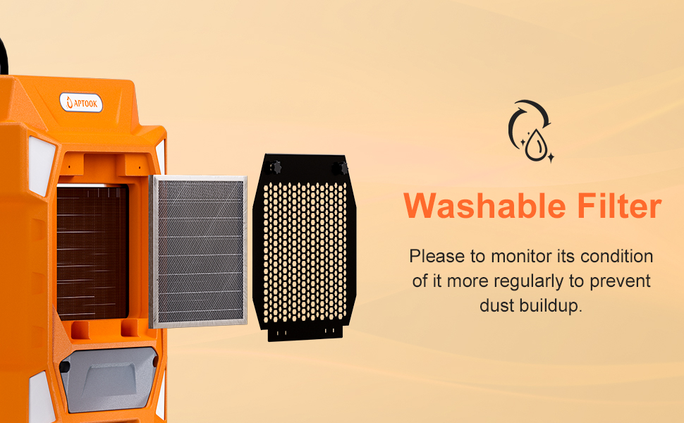 APTOOK 190 PPD Commercial Dehumidifier with Pump, Large