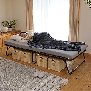 Amazon｜山善(YAMAZEN) ベッド すのこベッド 折り畳みベッド