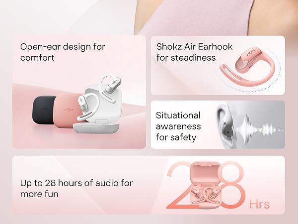 Amazon.com: SHOKZ OpenFit Air - Open-Ear Headphones, True