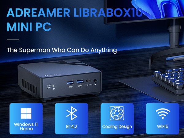 ミニPC Adreamer LibraBox10 Intel N95 16GB 1TB S08ba3c27ea3842a3854dfa4926691