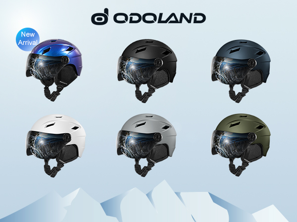 Amazon | Odoland スキーヘルメット バイザースノーボード