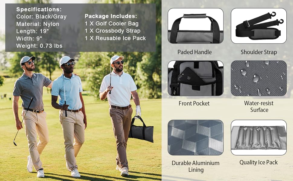 insulated golf cooler bag