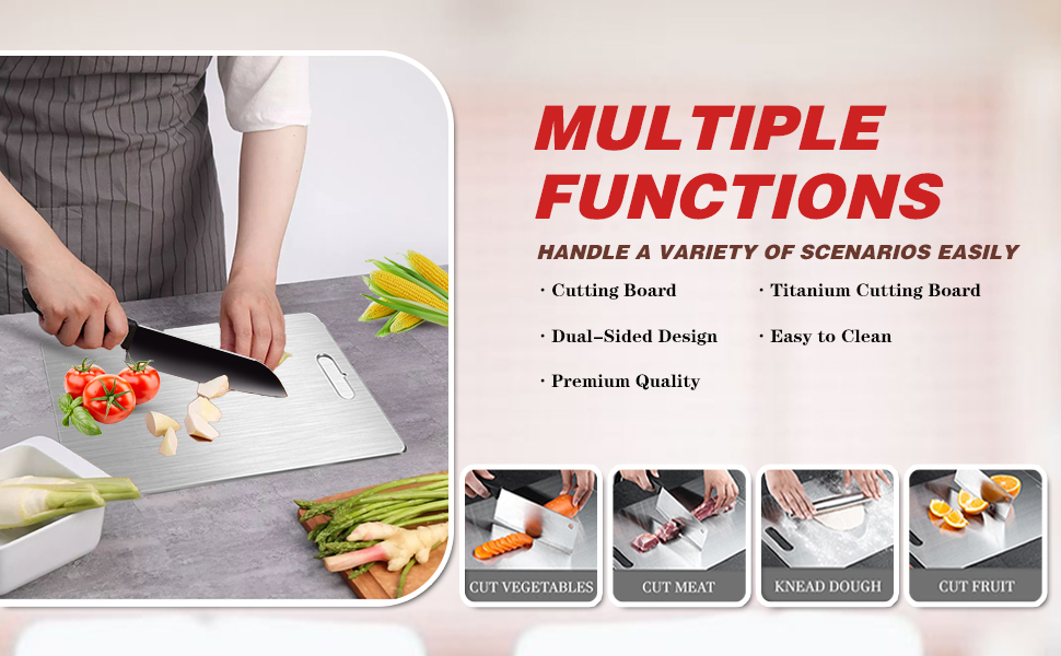 Amazon.com: Getkatuchef Titanium Cutting Board, 100% Pure Titanium - Will Titanium Cutting Boards Dull Knives