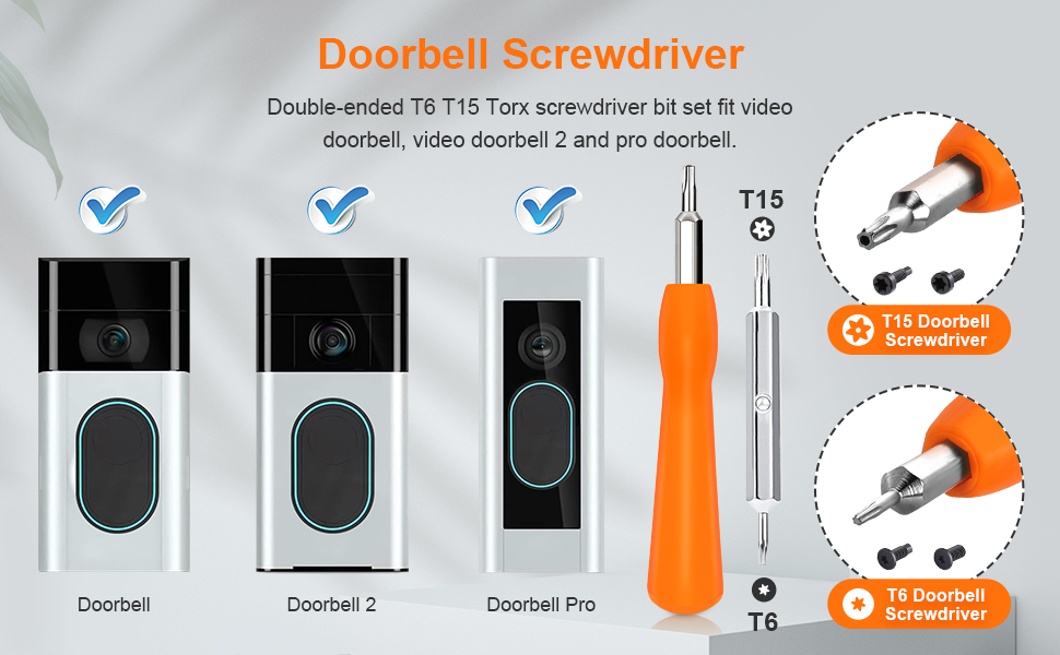 CTYUKHS Screwdriver for Ring Doorbell, Doorbell Screwdriver Replacement