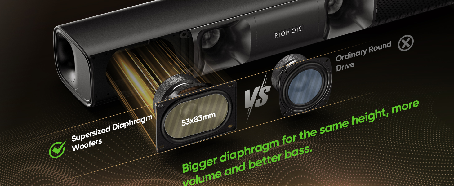 Sound Bar with Subwoofer