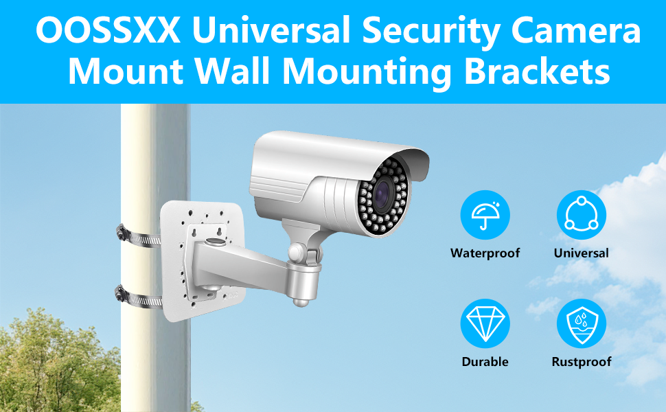 OOSSXX Universal Security Camera Mount Wall Mounting Brackets