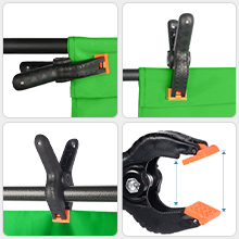 Hemmotop グリーンバック 背景スタンド T字型 150 x 200cm Zoom 撮影用 背景布 スタンド リモート用背景 クロマキースクリーン付き 撮影 スタンド