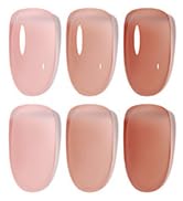 Shining She UV Nagellack Transparent,6 Farben Jelly Kristall Nude Rosa Dordeaux Rouge Braun Gel N...