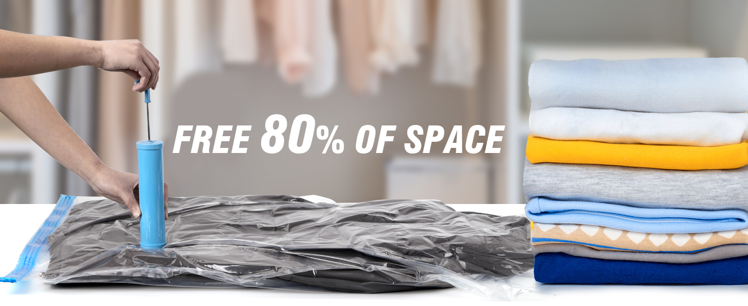 16 Pack Space Saver Vacuum Storage Bags(4 Jumbo/4 Large/4