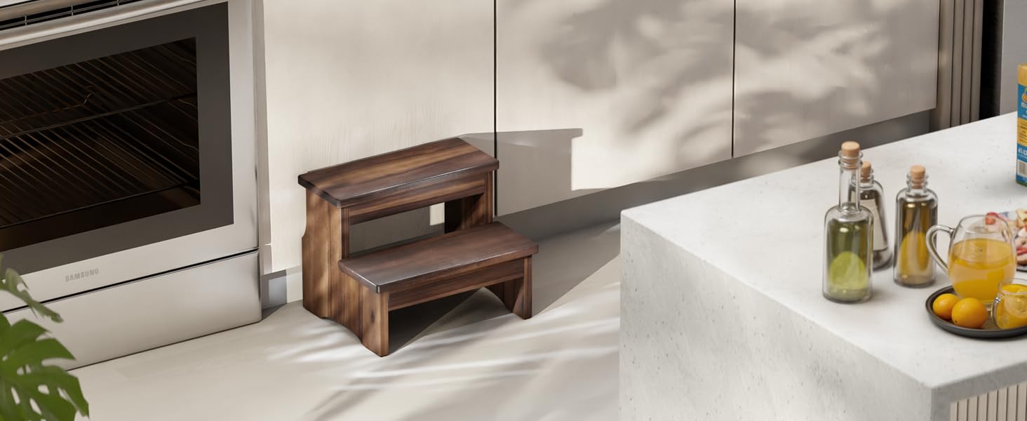 wooden step stool