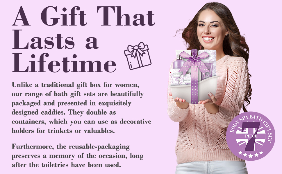 Winter in Venice Lavender Mist Tub Bath Gift Set, Pamper Gifts for Woman with Body Lotion, Shower Gel, Bath Soak, Body Butter, Bath Salts, Soap & Body Scrub, Bath Gift Sets for Women 14 spa gift set bath gifts for women mother's day gift