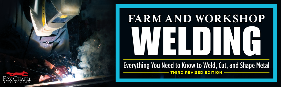 A welder uses a torch on a metal project, text, Farm and Workshop Welding