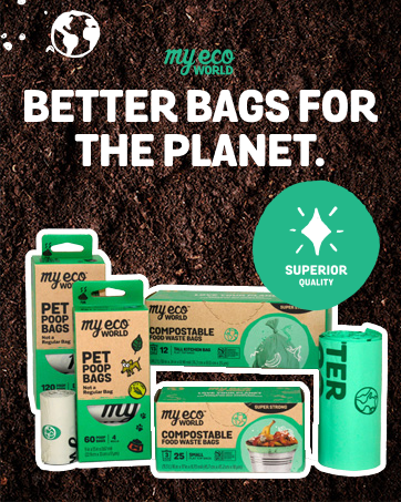 bags waste for doggie doggy dogs rolls trash gallon compost countertop bin garbage kitchen small pet