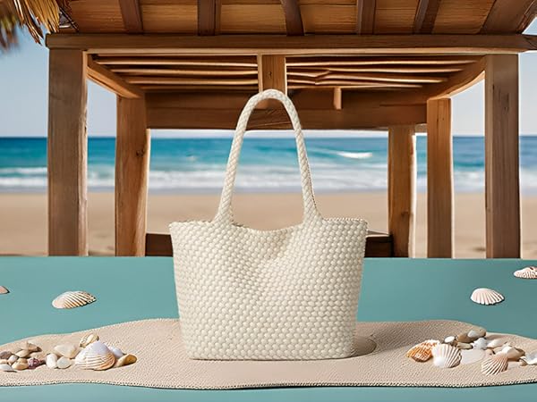 Woven Beach tote bag
