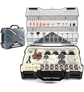 Enventor Rotary Tool Accessories Kit, 361PCS Universal Rotary Tool Kit for Carving, Sanding, Poli...